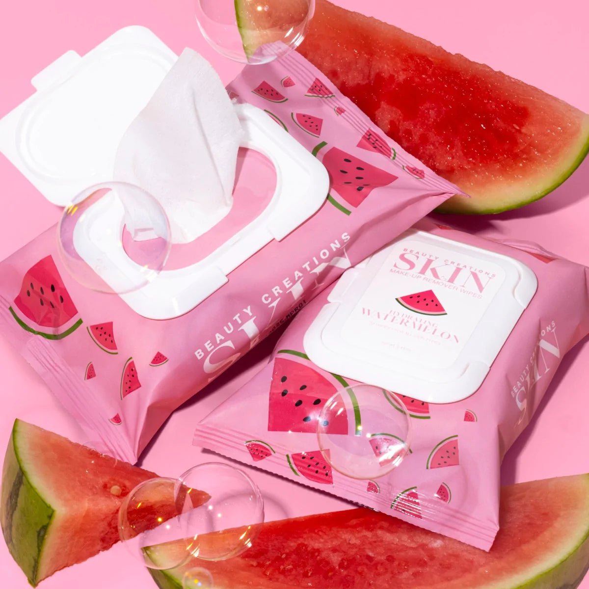 BEAUTY CREATIONS - TOALLITAS REMOVEDORAS DE MAQUILLAJE WATERMELON