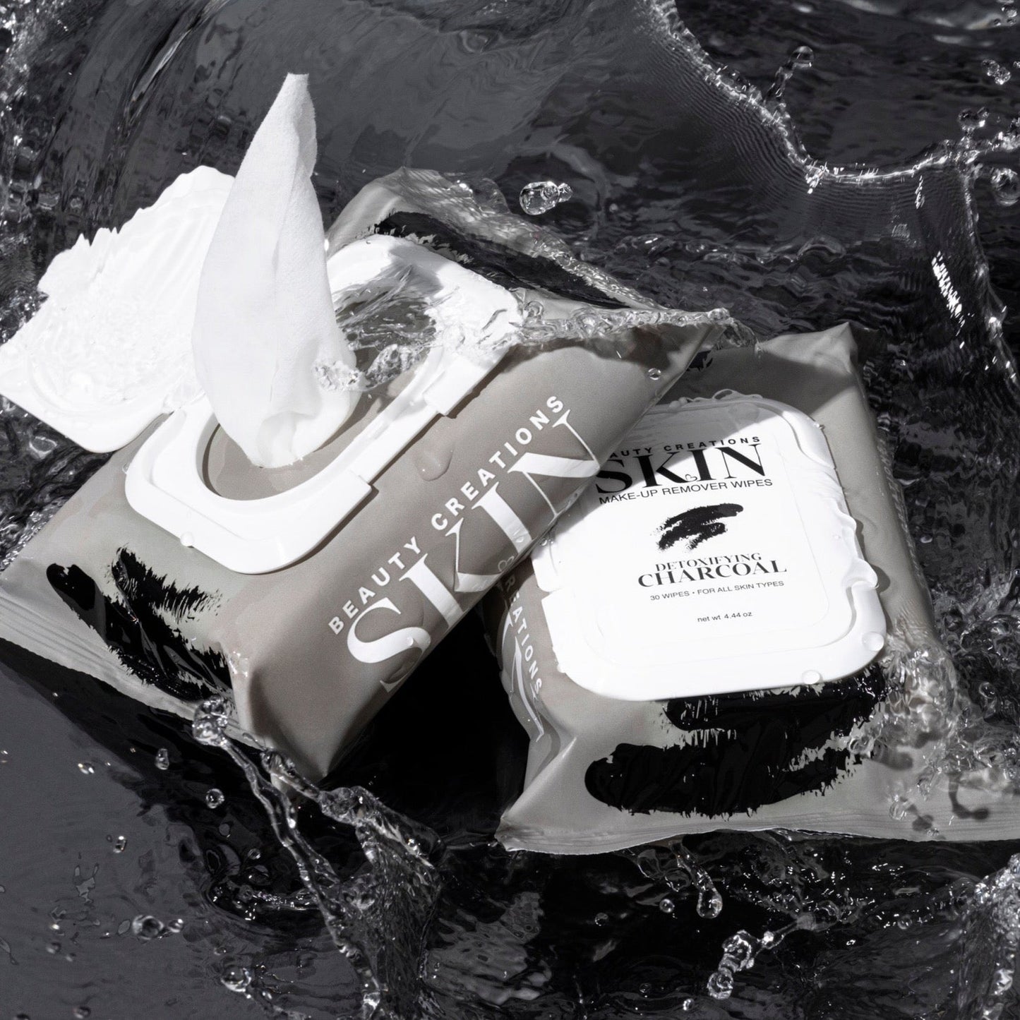 BEAUTY CREATIONS - TOALLITAS REMOVEDORAS DE MAQUILLAJE CHARCOAL