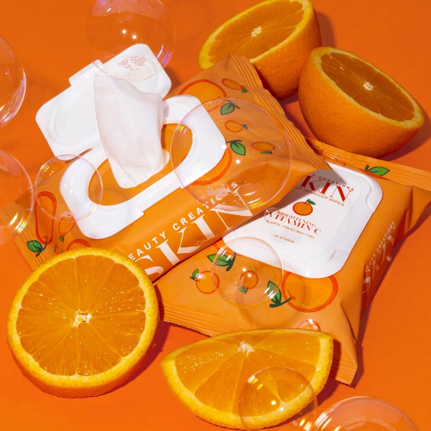 BEAUTY CREATIONS - TOALLITAS REMOVEDORAS DE MAQUILLAJE VITAMINA C