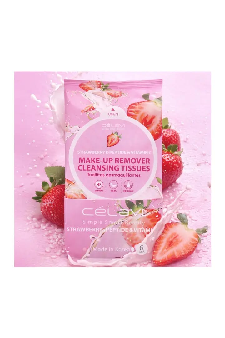 Toallas Desmaquillantes Celavi Strawberry