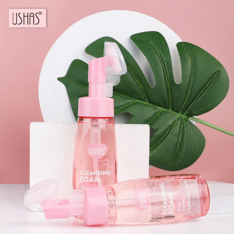 USHAS - LIMPIADOR FACIAL DE ROSAS CON CEPILLO
