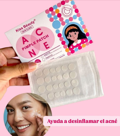 Parches anti-acné Skin Clinic Pimple Patch -KISS BEAUTY