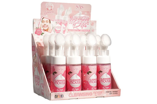 Jabón Líquido Facial SAS Cosmetics Cleansing Mousse con aroma a Rosas