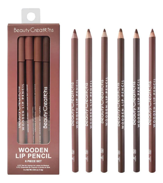 Set de 6 Delineadores Labiales Beauty Creations Nude