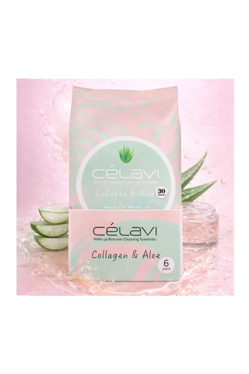 Toallas Desmaquillantes Celavi Colageno y Aloe