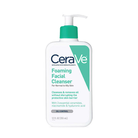 CERAVE - FOAMING FACIAL CLEANSING 12oz