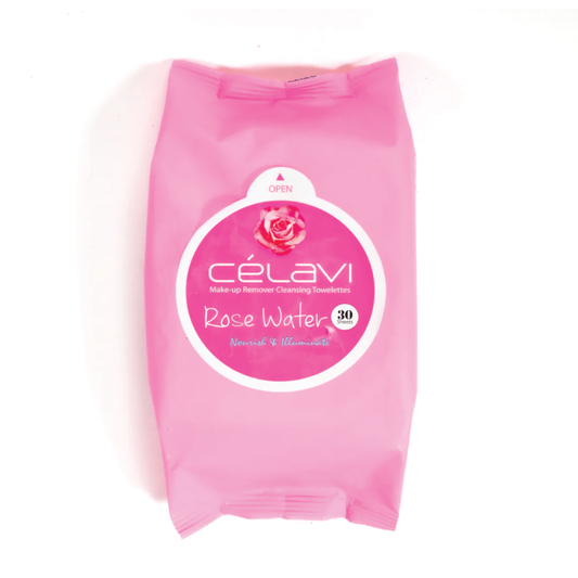 CELAVI - TOALLAS DESMAQUILLANTES AGUA DE ROSAS